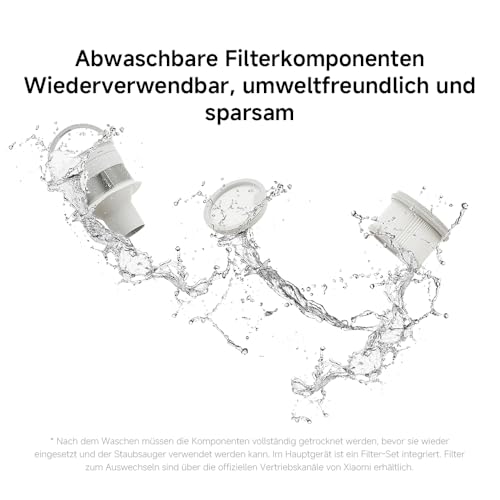 Xiaomi G20 Max Kabellos, 25.000 Pa/180 AW, Zyklon-Technologie, beutellos, bis 60 Min Laufzeit, für Tierhaare, Auto, Teppich & Hartboden
