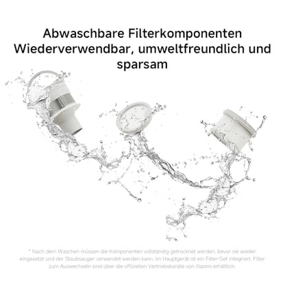 Xiaomi G20 Max Kabellos, 25.000 Pa/180 AW, Zyklon-Technologie, beutellos, bis 60 Min Laufzeit, für Tierhaare, Auto, Teppich & Hartboden