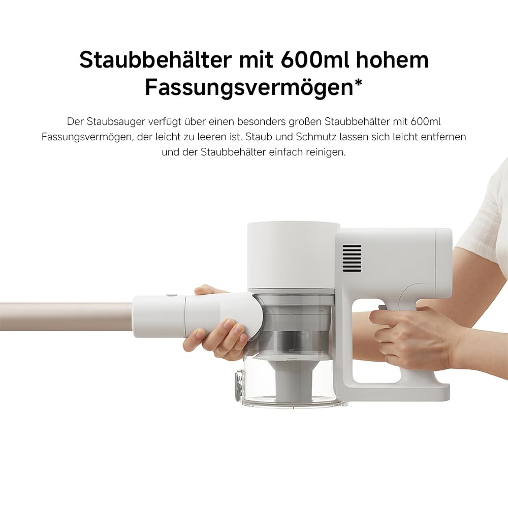 Xiaomi G20 Max Kabellos, 25.000 Pa/180 AW, Zyklon-Technologie, beutellos, bis 60 Min Laufzeit, für Tierhaare, Auto, Teppich & Hartboden