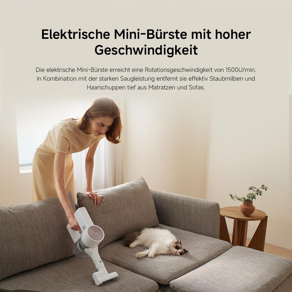 Xiaomi G20 Max Kabellos, 25.000 Pa/180 AW, Zyklon-Technologie, beutellos, bis 60 Min Laufzeit, für Tierhaare, Auto, Teppich & Hartboden