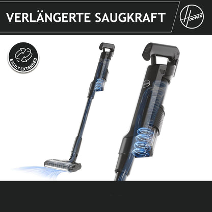 Hoover HF2 Akku-Staubsauger, ultraleicht, kabellos, Anti-Twist, LED, 3× Staubkapazität, 20 Min Laufzeit, alle Böden