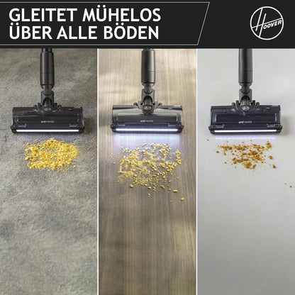 Hoover HF2 Akku-Staubsauger, ultraleicht, kabellos, Anti-Twist, LED, 3× Staubkapazität, 20 Min Laufzeit, alle Böden