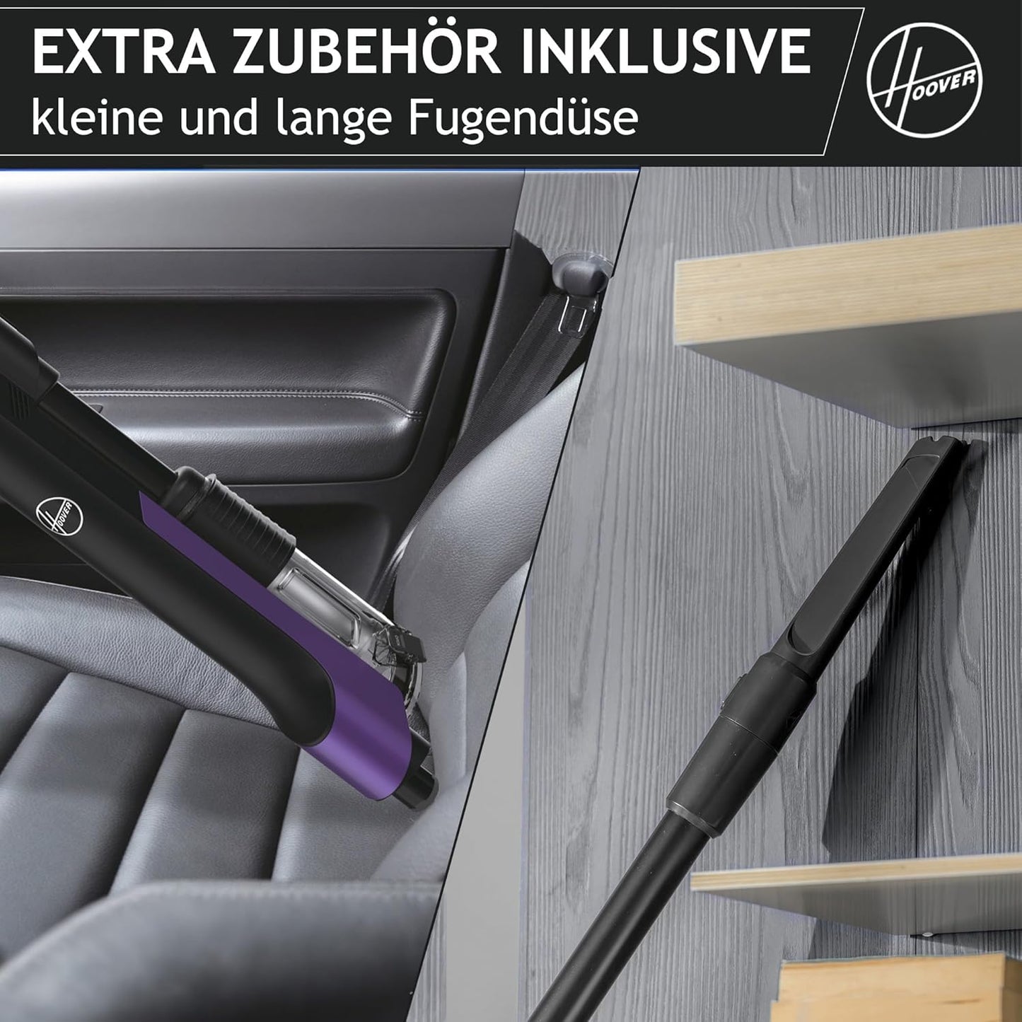 Hoover HF2 Akku-Staubsauger, ultraleicht, kabellos, Anti-Twist, LED, 3× Staubkapazität, 20 Min Laufzeit, alle Böden